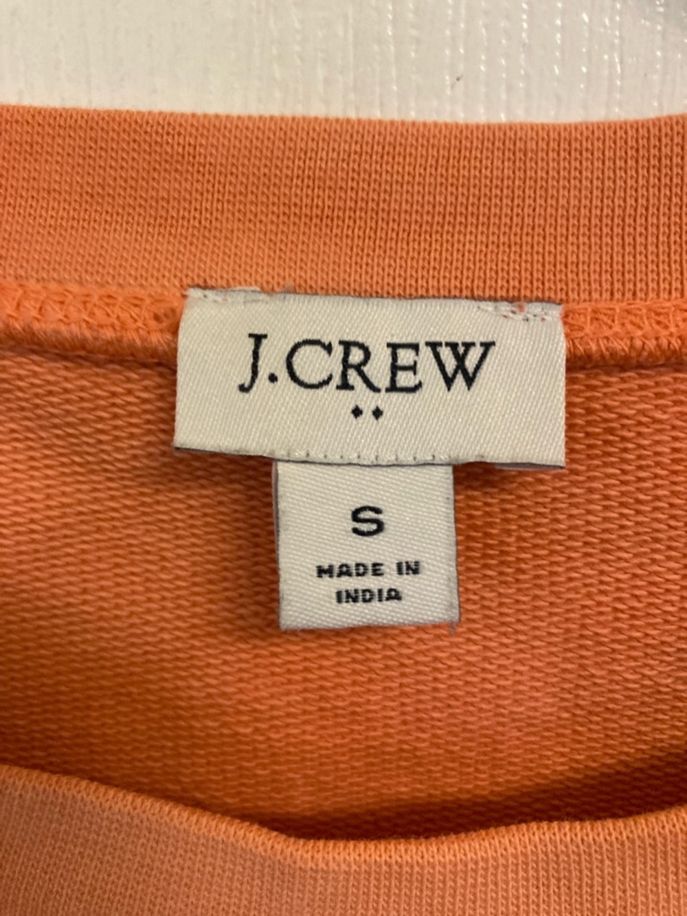 J. Crew Ombre Crewneck in Coral, White, Light Pink - Picture 2 of 7